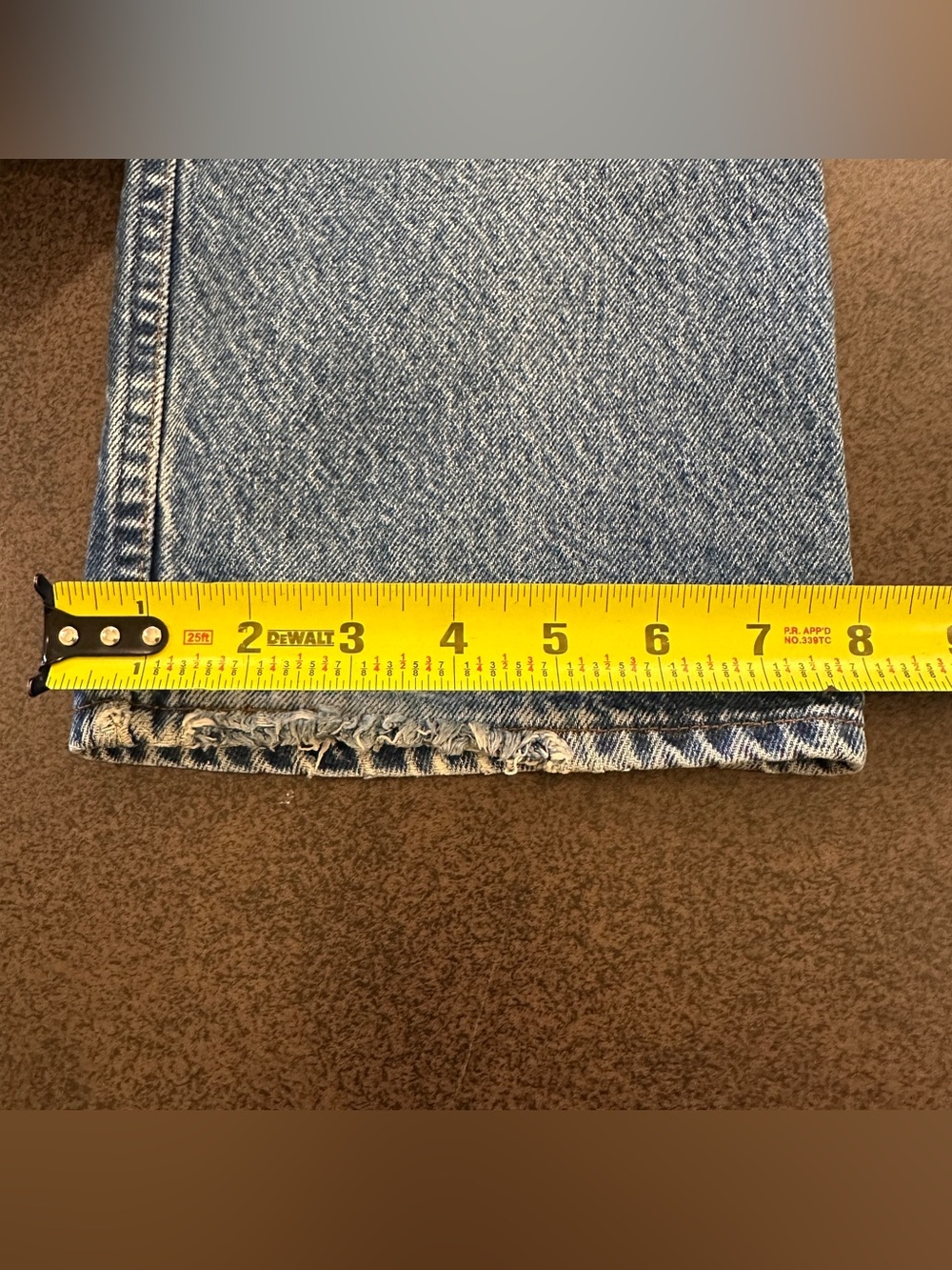 Vintage 1985 Levi’s 501 Orange Tab Jeans 34x30 USA Faded Distressed Hem - Picture 13 of 17